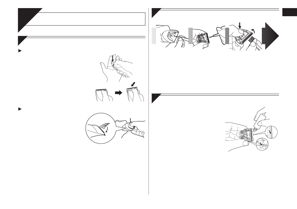 Car e, Blade maintenance | Panasonic ER1421 User Manual | Page 5 / 100