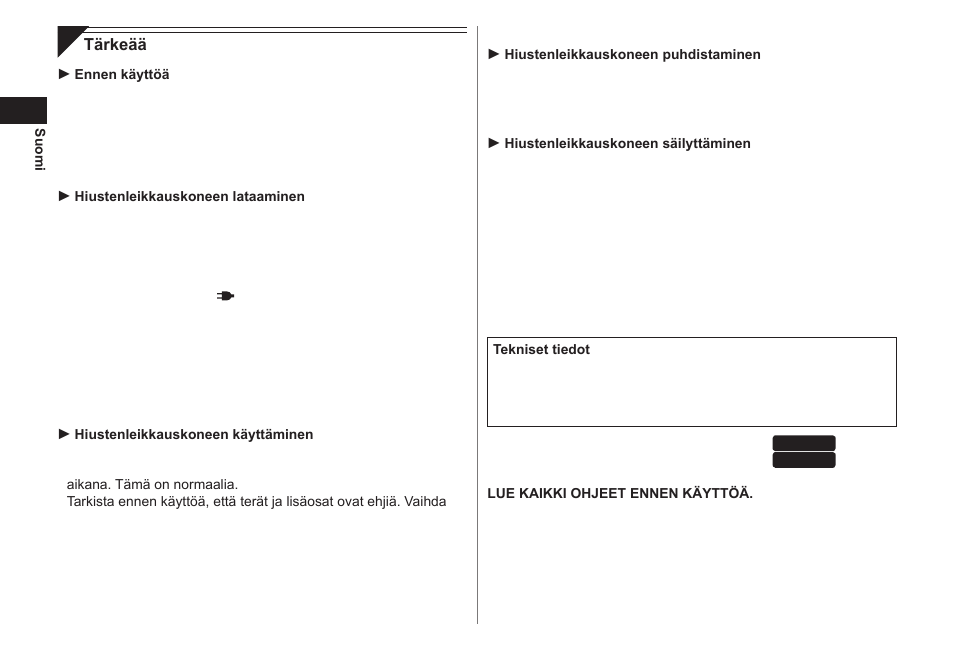 Panasonic ER1421 User Manual | Page 52 / 100