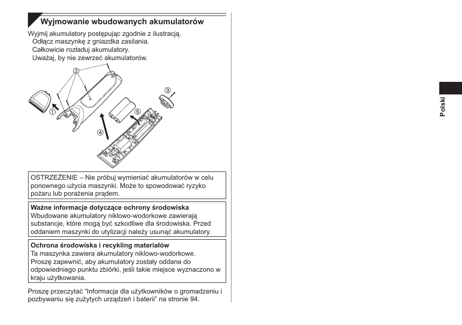 Panasonic ER1421 User Manual | Page 61 / 100