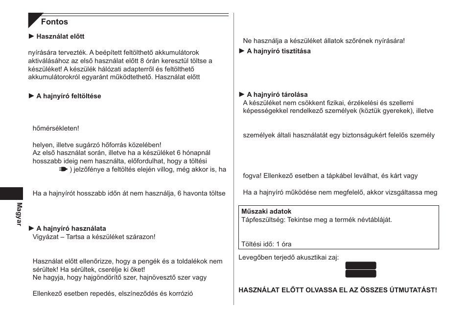 Panasonic ER1421 User Manual | Page 72 / 100