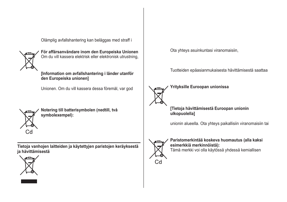 Suomi | Panasonic ER1421 User Manual | Page 93 / 100