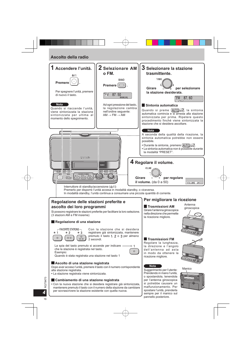 Panasonic RFU700 User Manual | Page 16 / 80