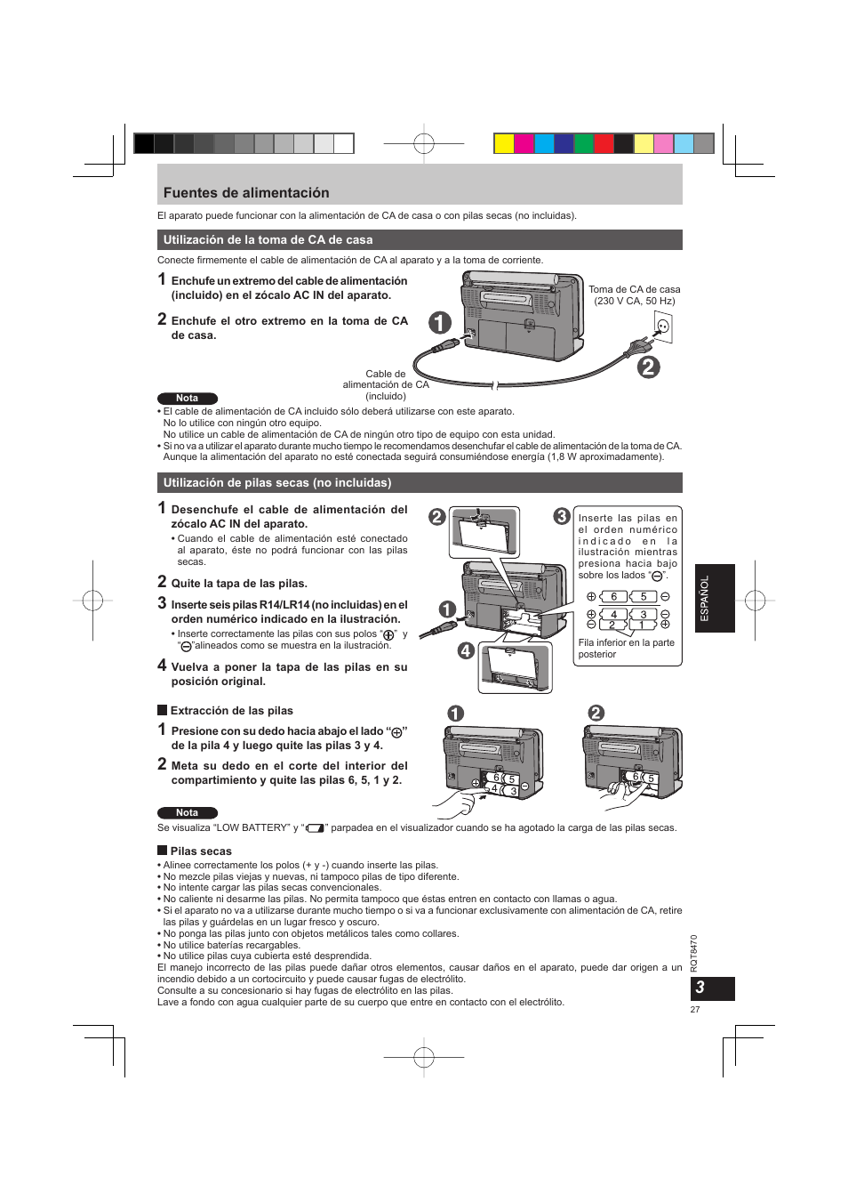 Panasonic RFU700 User Manual | Page 27 / 80