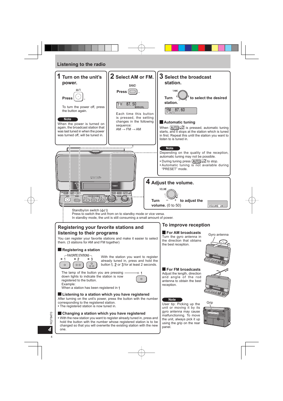 Panasonic RFU700 User Manual | Page 4 / 80