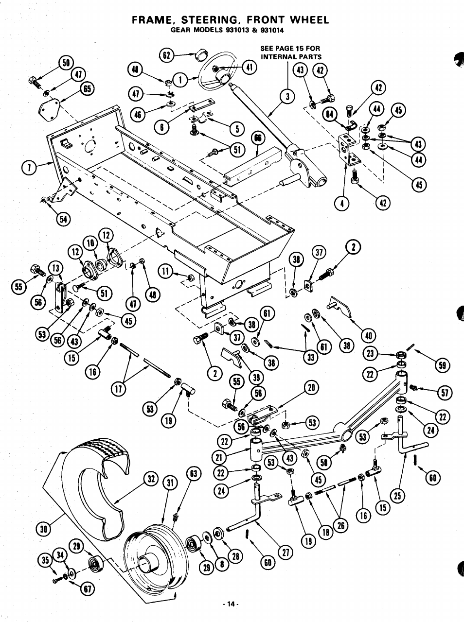 Ariens GARDEN TRACTORS 931013 S-14G User Manual | Page 14 / 36