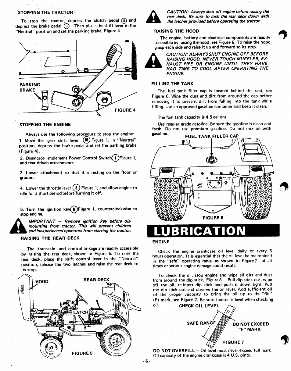 Lubrication | Ariens GARDEN TRACTORS 931013 S-14G User Manual | Page 6 / 36