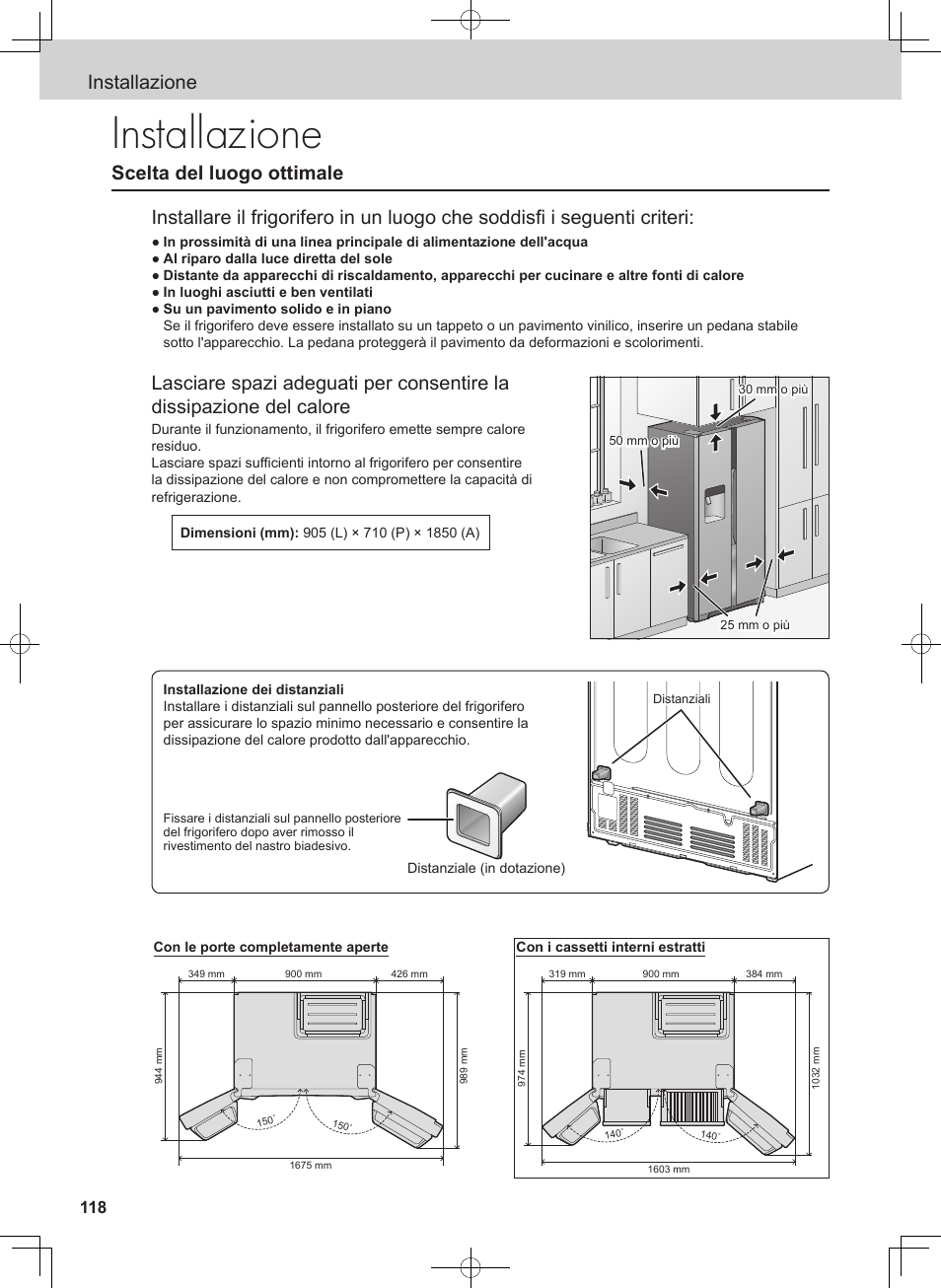 Installazione | Panasonic NRB54X1 User Manual | Page 6 / 31