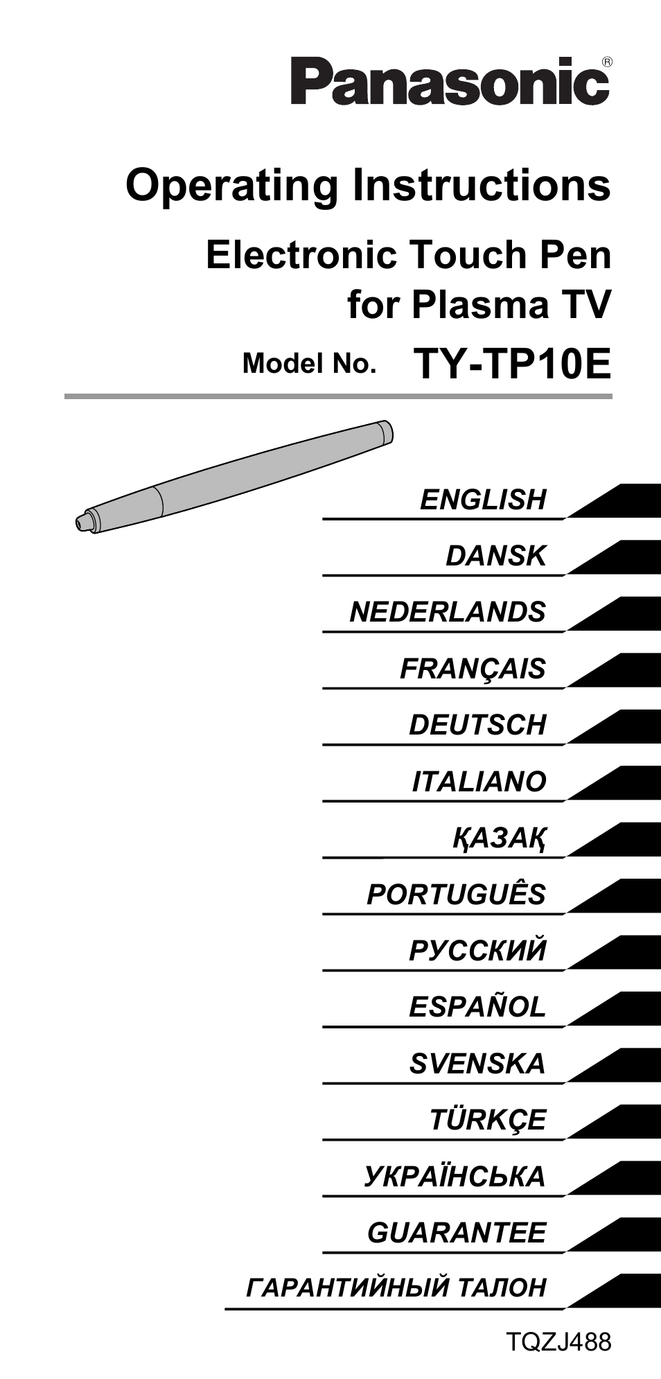 Panasonic TYTP10E User Manual | 216 pages