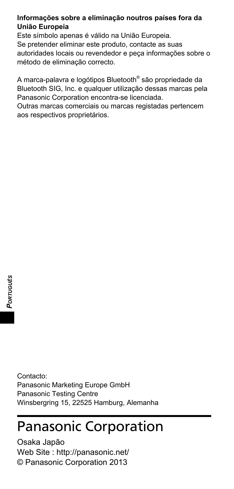 Panasonic corporation | Panasonic TYTP10E User Manual | Page 108 / 216