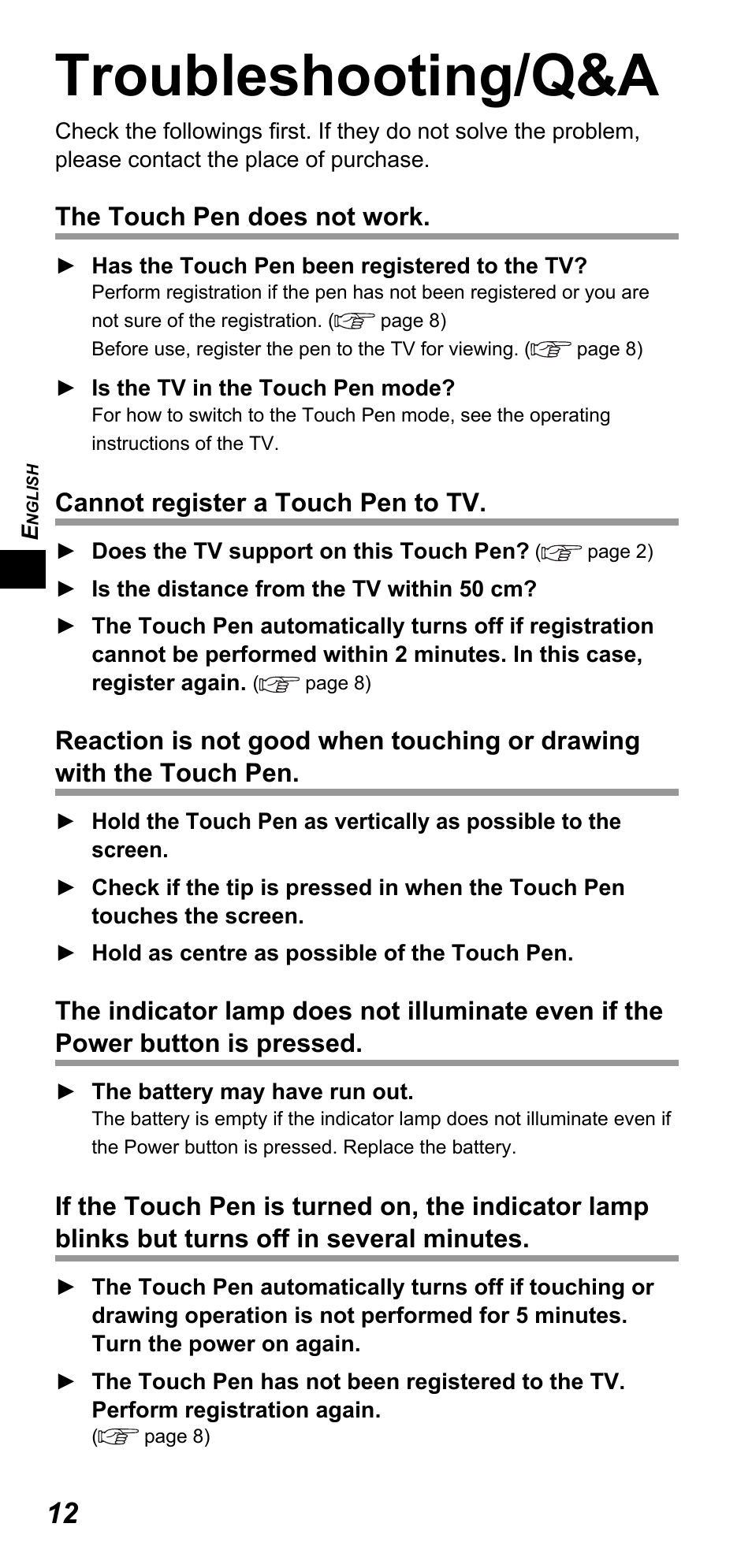 Troubleshooting/q&a | Panasonic TYTP10E User Manual | Page 12 / 216