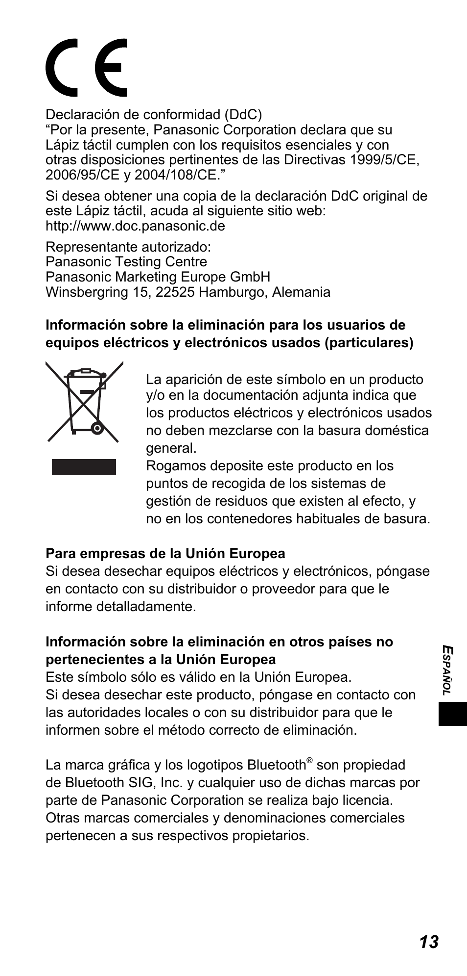 Panasonic TYTP10E User Manual | Page 135 / 216