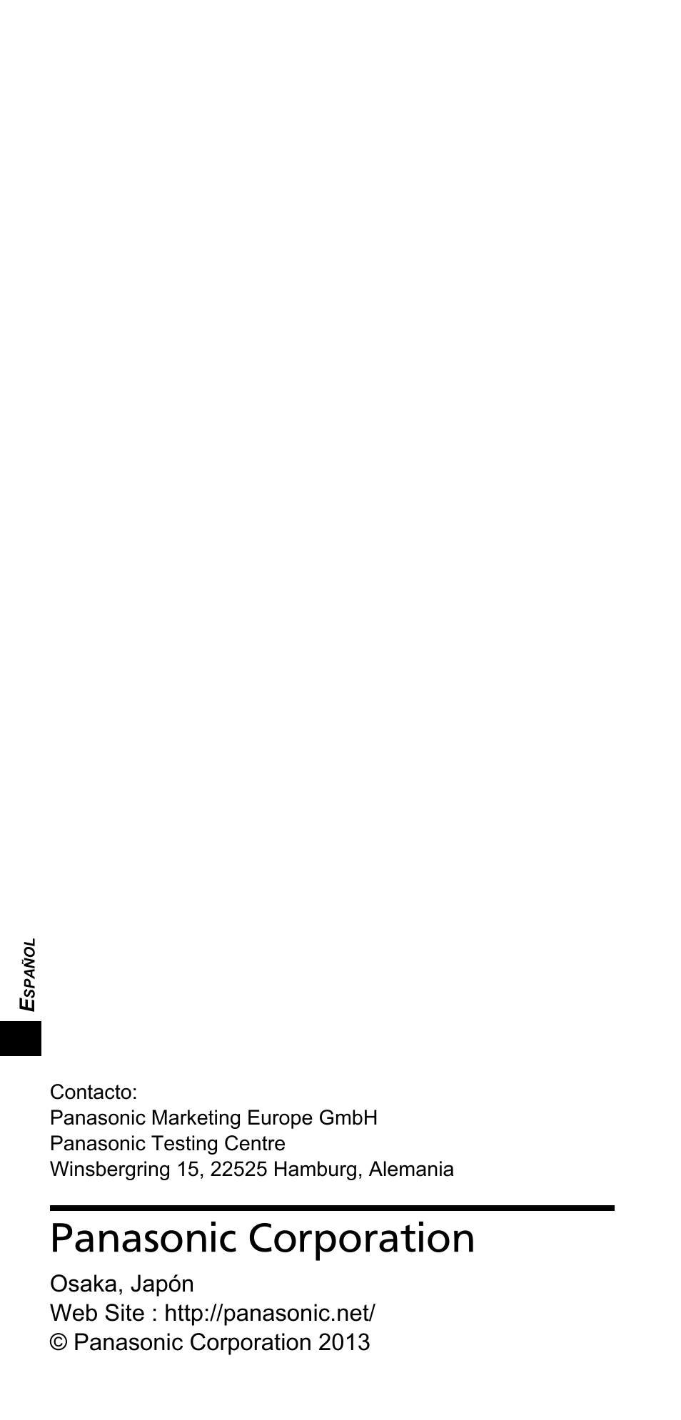 Panasonic corporation | Panasonic TYTP10E User Manual | Page 136 / 216