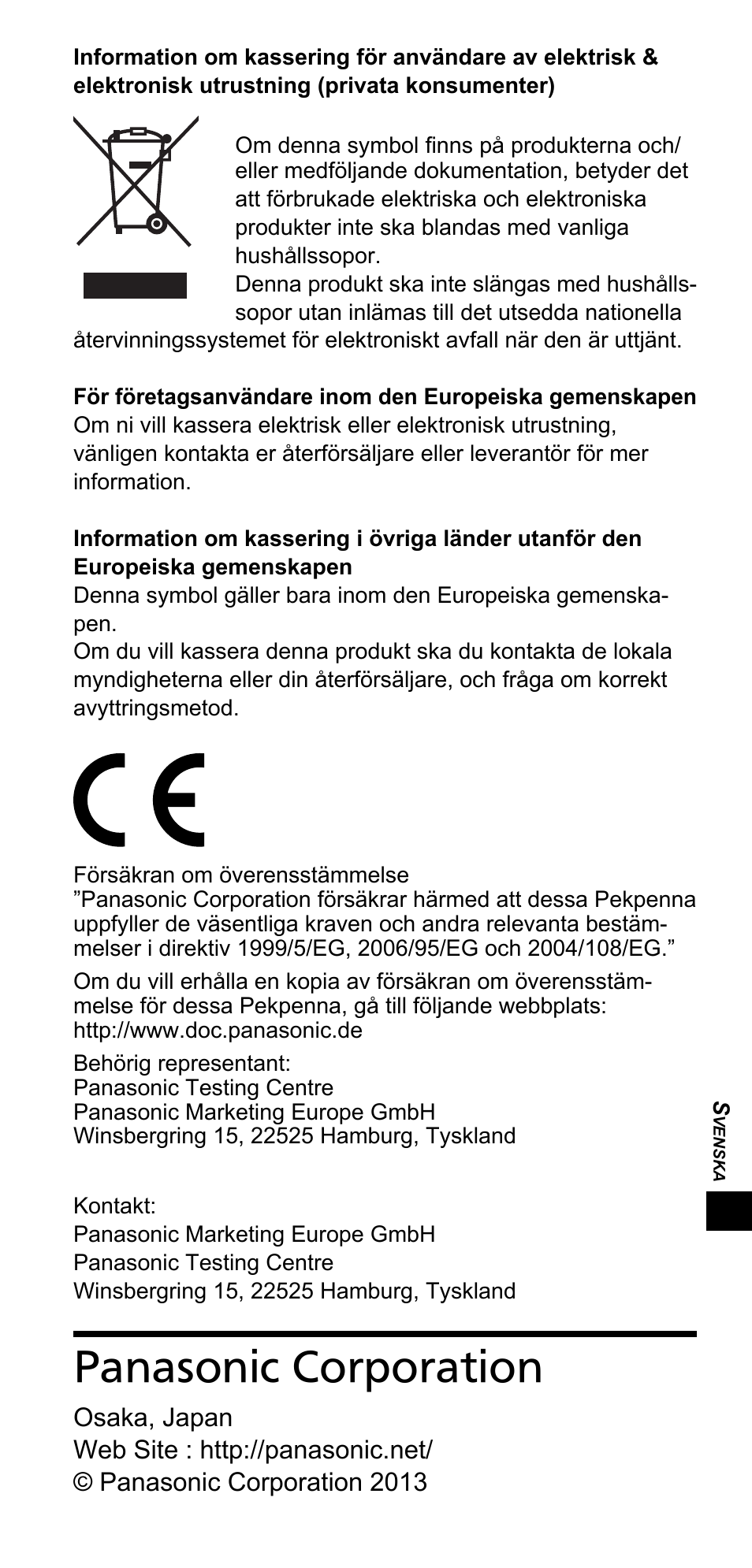 Panasonic corporation | Panasonic TYTP10E User Manual | Page 149 / 216