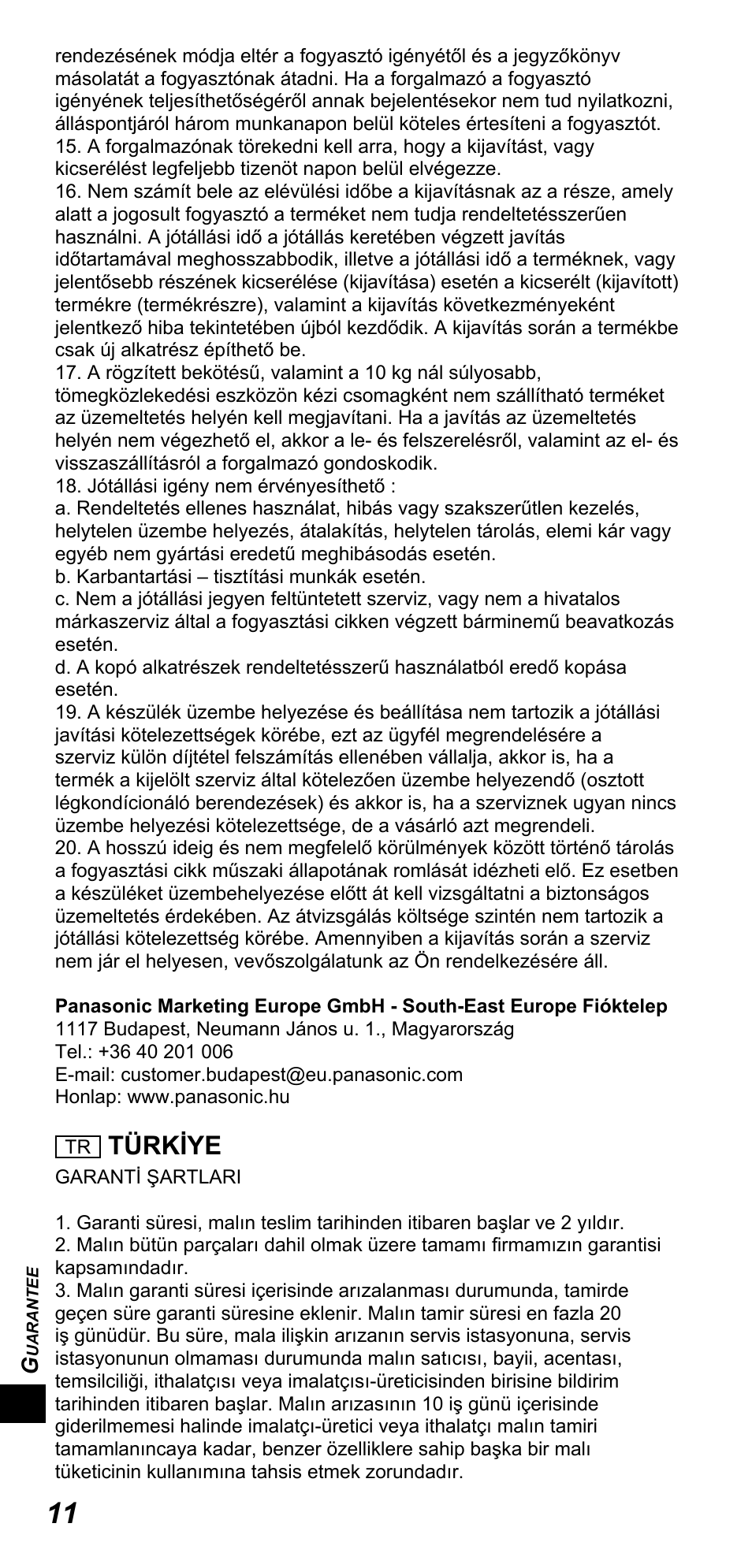 Türkiye | Panasonic TYTP10E User Manual | Page 186 / 216
