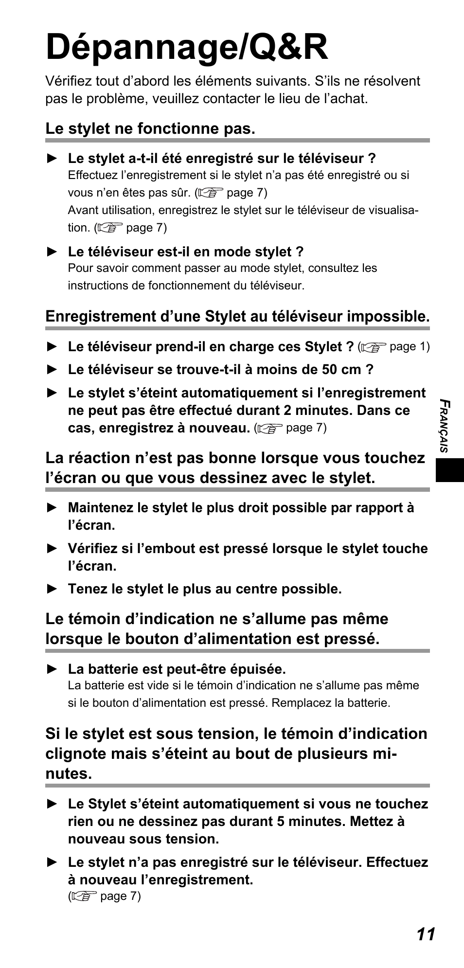 Dépannage/q&r | Panasonic TYTP10E User Manual | Page 51 / 216
