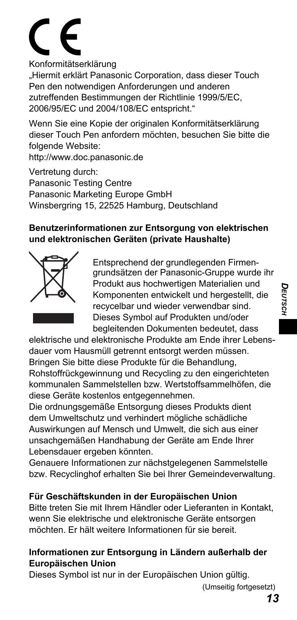 Panasonic TYTP10E User Manual | Page 67 / 216