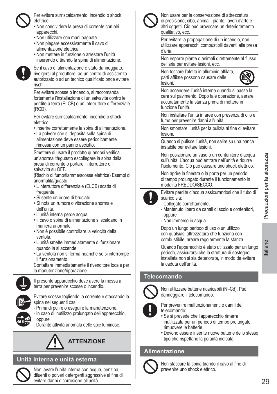 Panasonic CUYE9QKE User Manual | Page 29 / 52