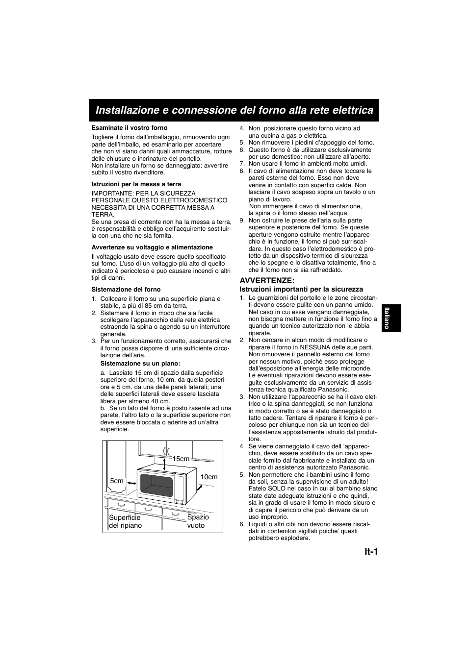 It-1 | Panasonic NNK105WBWPG User Manual | Page 48 / 62