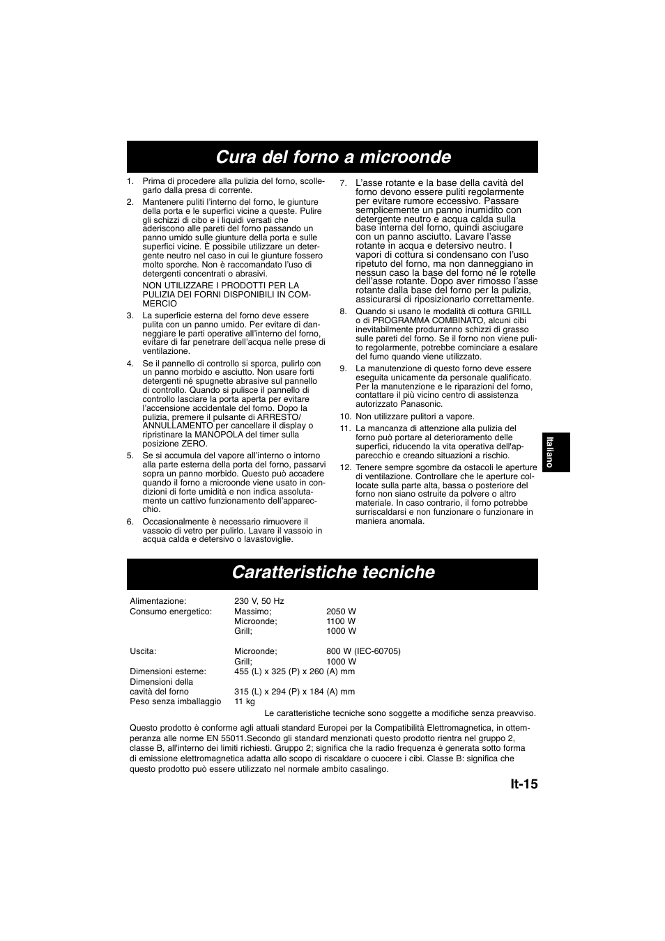 It-15 | Panasonic NNK105WBWPG User Manual | Page 62 / 62