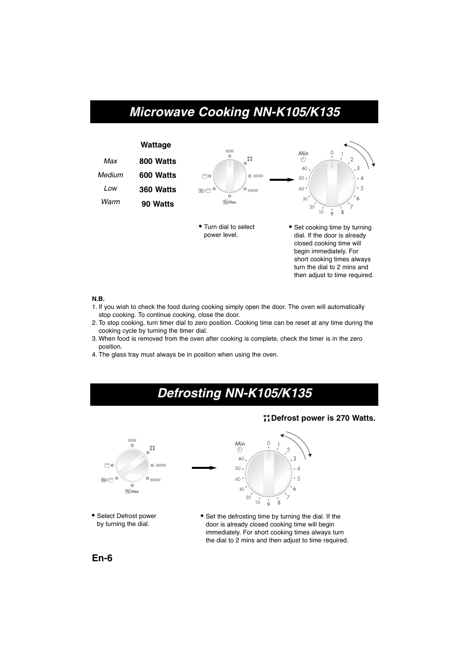 En-6 | Panasonic NNK105WBWPG User Manual | Page 8 / 62