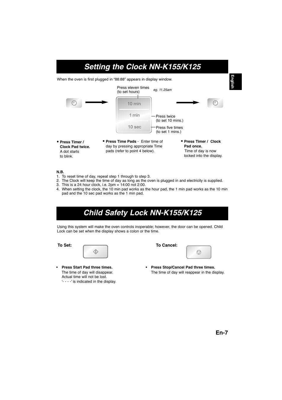 En-7 | Panasonic NNK105WBWPG User Manual | Page 9 / 62