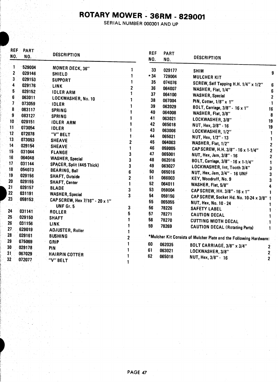 Ariens 929000 User Manual | Page 47 / 84