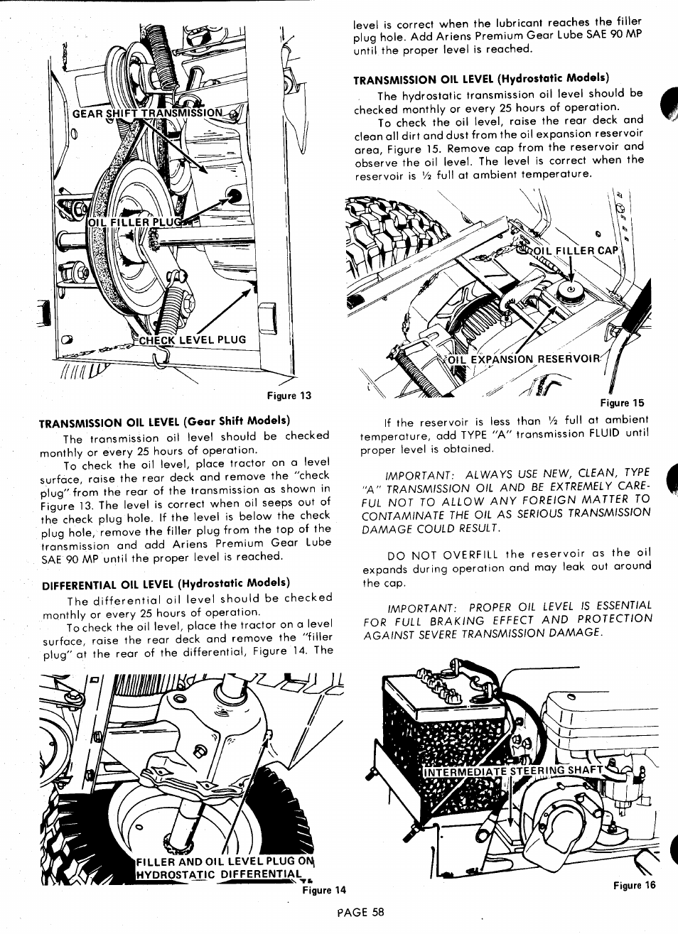 Ariens 929000 User Manual | Page 58 / 84