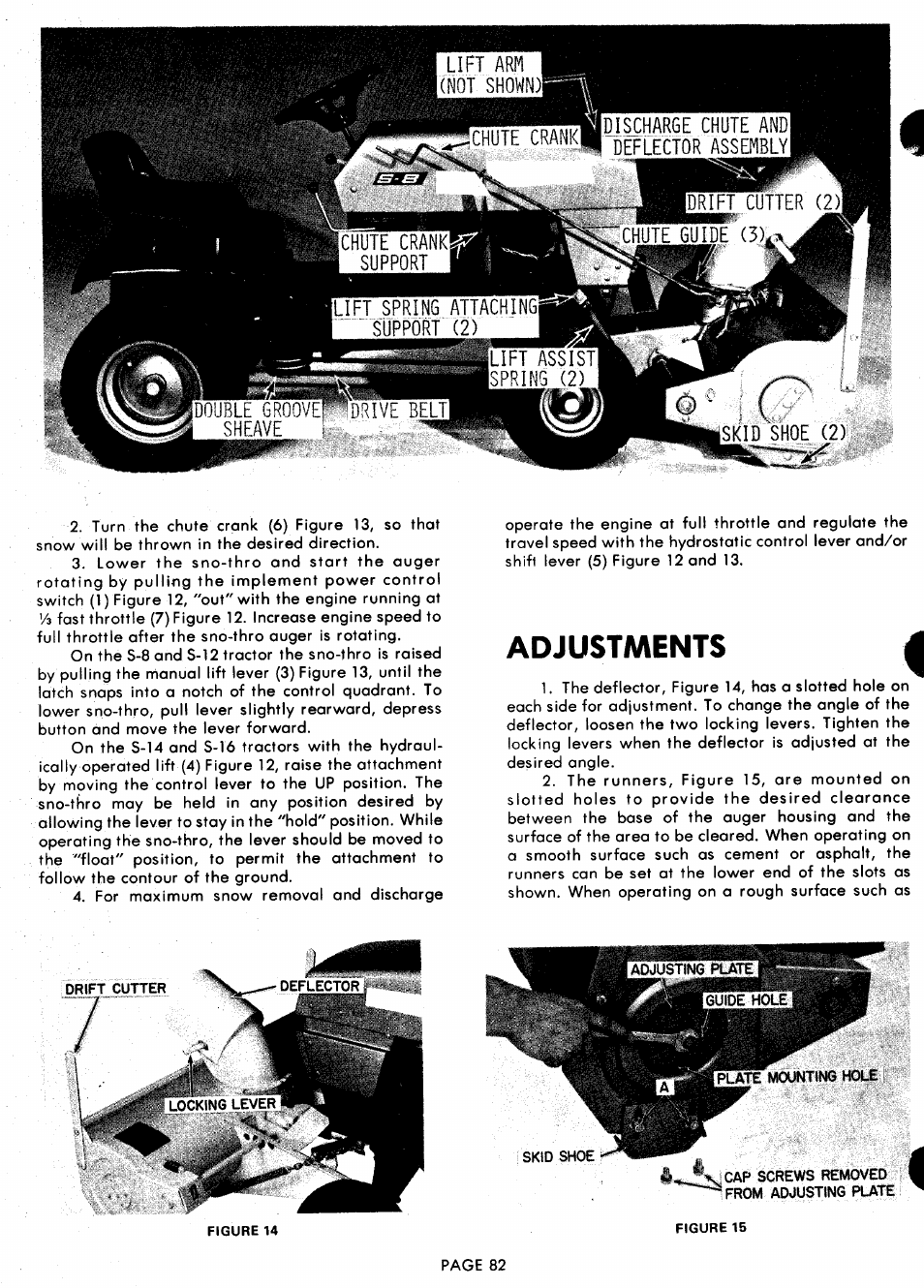 Adjustments | Ariens 929000 User Manual | Page 82 / 84