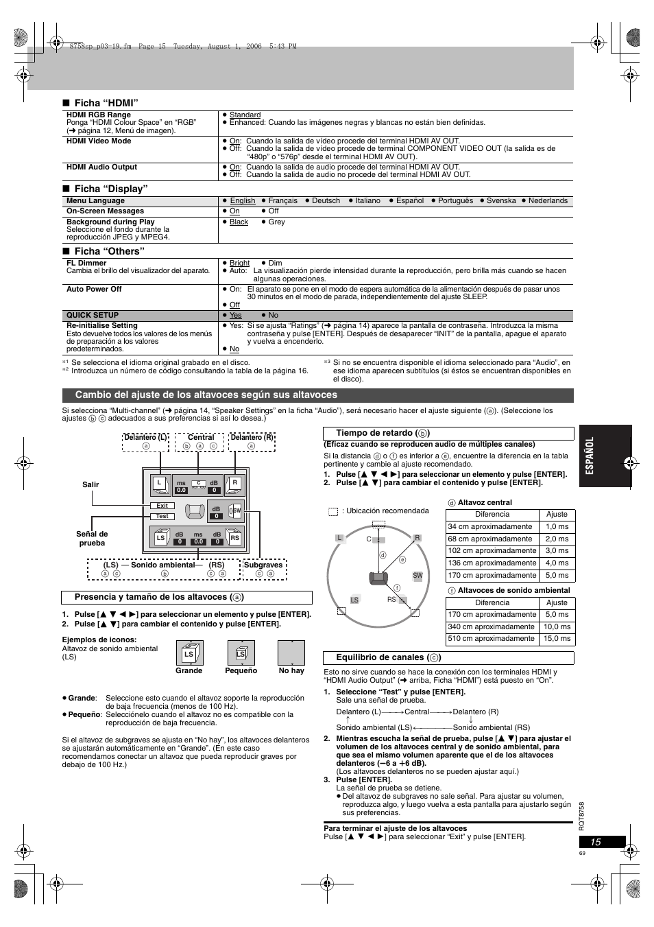Panasonic DVDS99 User Manual | Page 69 / 116
