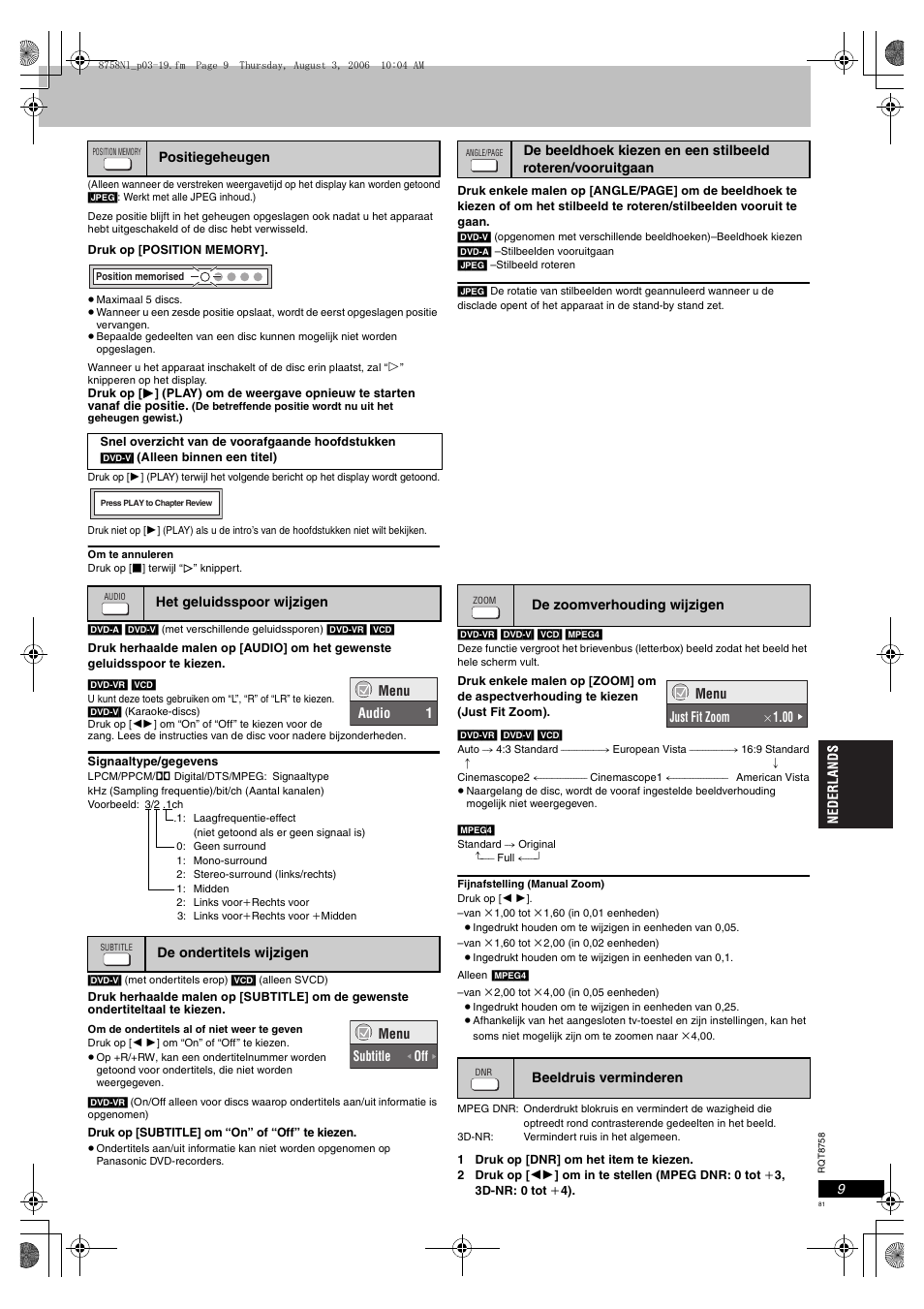 Panasonic DVDS99 User Manual | Page 81 / 116