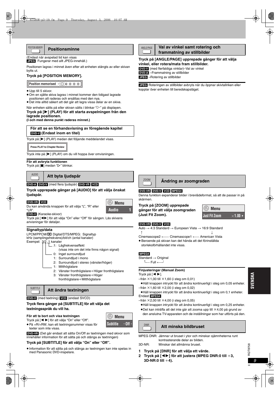 Panasonic DVDS99 User Manual | Page 99 / 116
