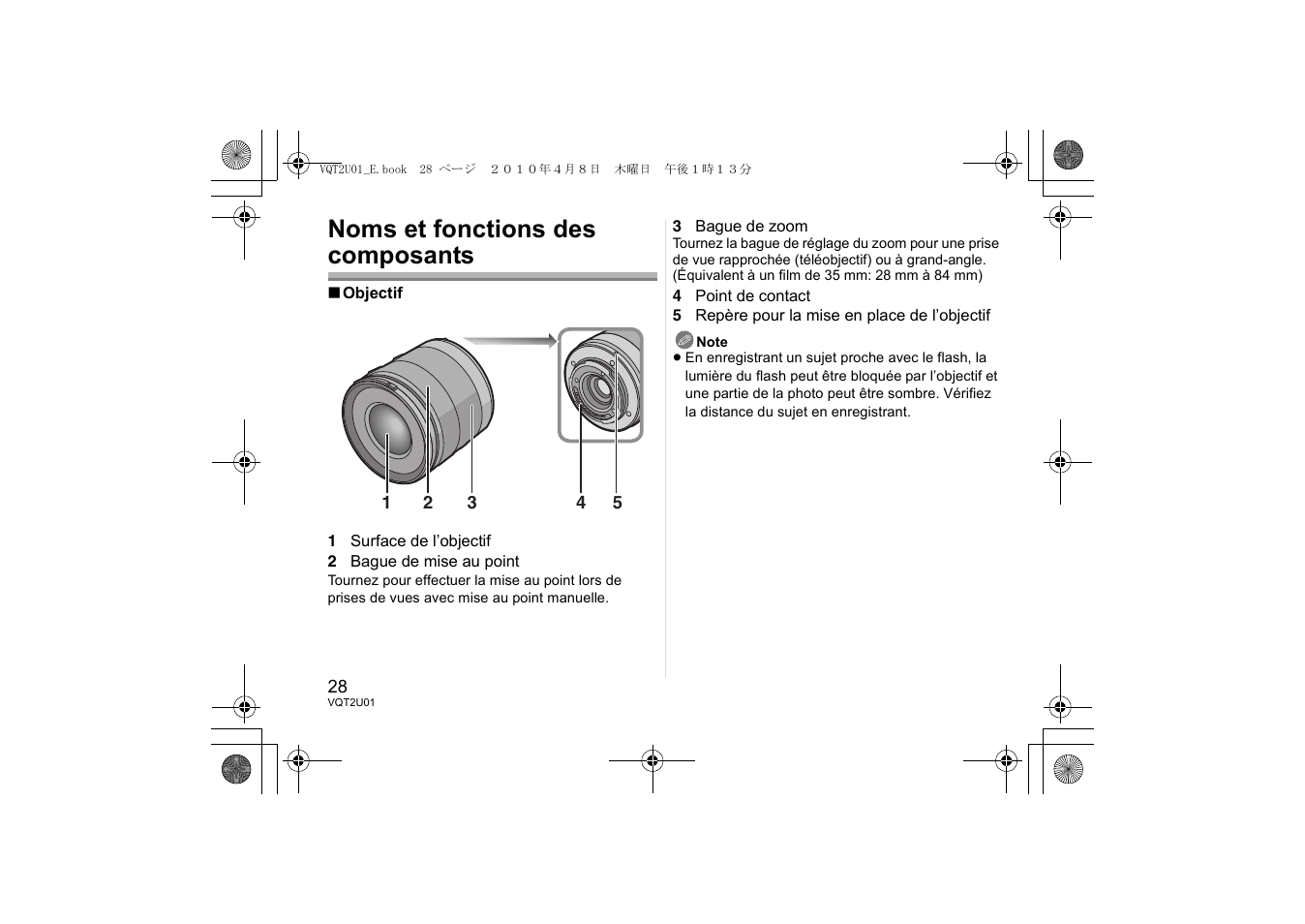 Noms et fonctions des composants | Panasonic HFS014042E User Manual | Page 28 / 72
