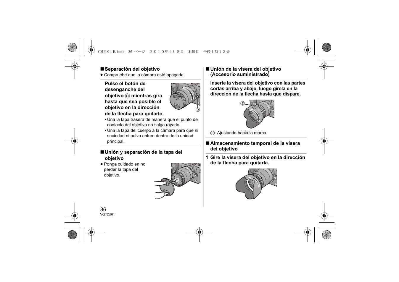 Panasonic HFS014042E User Manual | Page 36 / 72