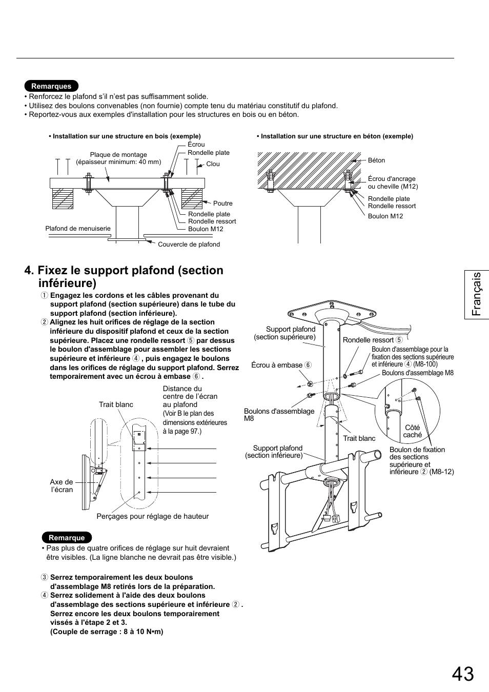 Français | Panasonic TYCE42PS20 User Manual | Page 43 / 98