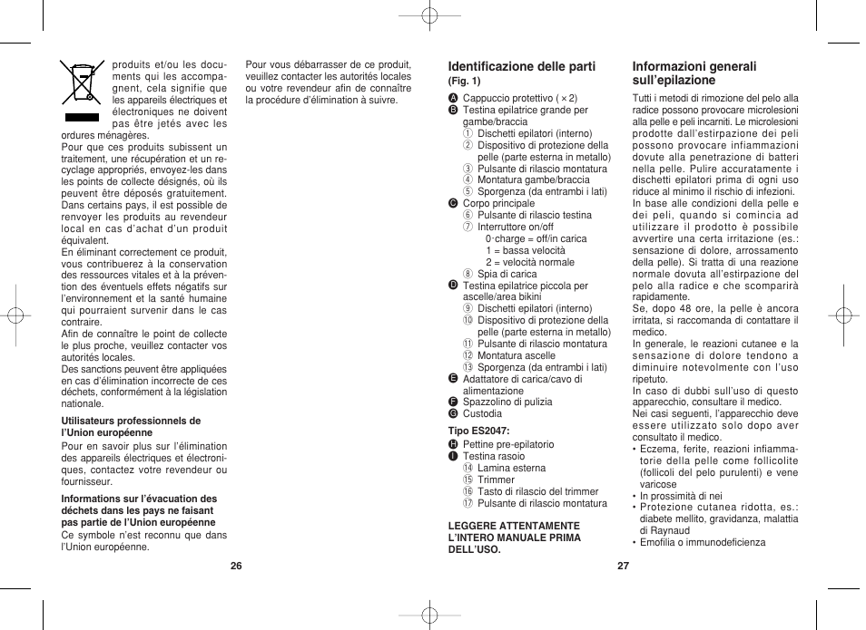 Panasonic ES2044 User Manual | Page 14 / 26