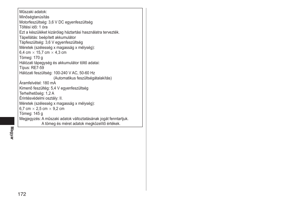 Panasonic ESLT71 User Manual | Page 172 / 196