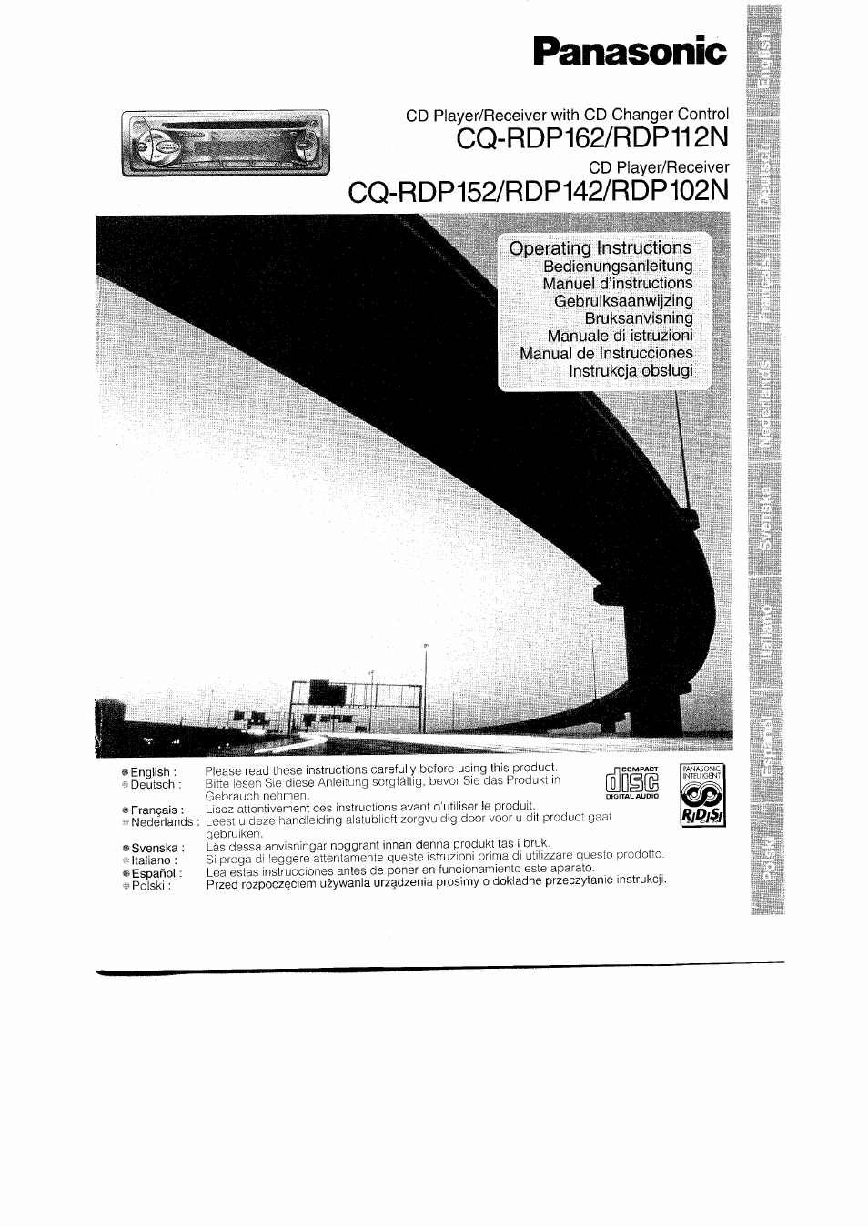 Panasonic CQRDP162N User Manual | 84 pages