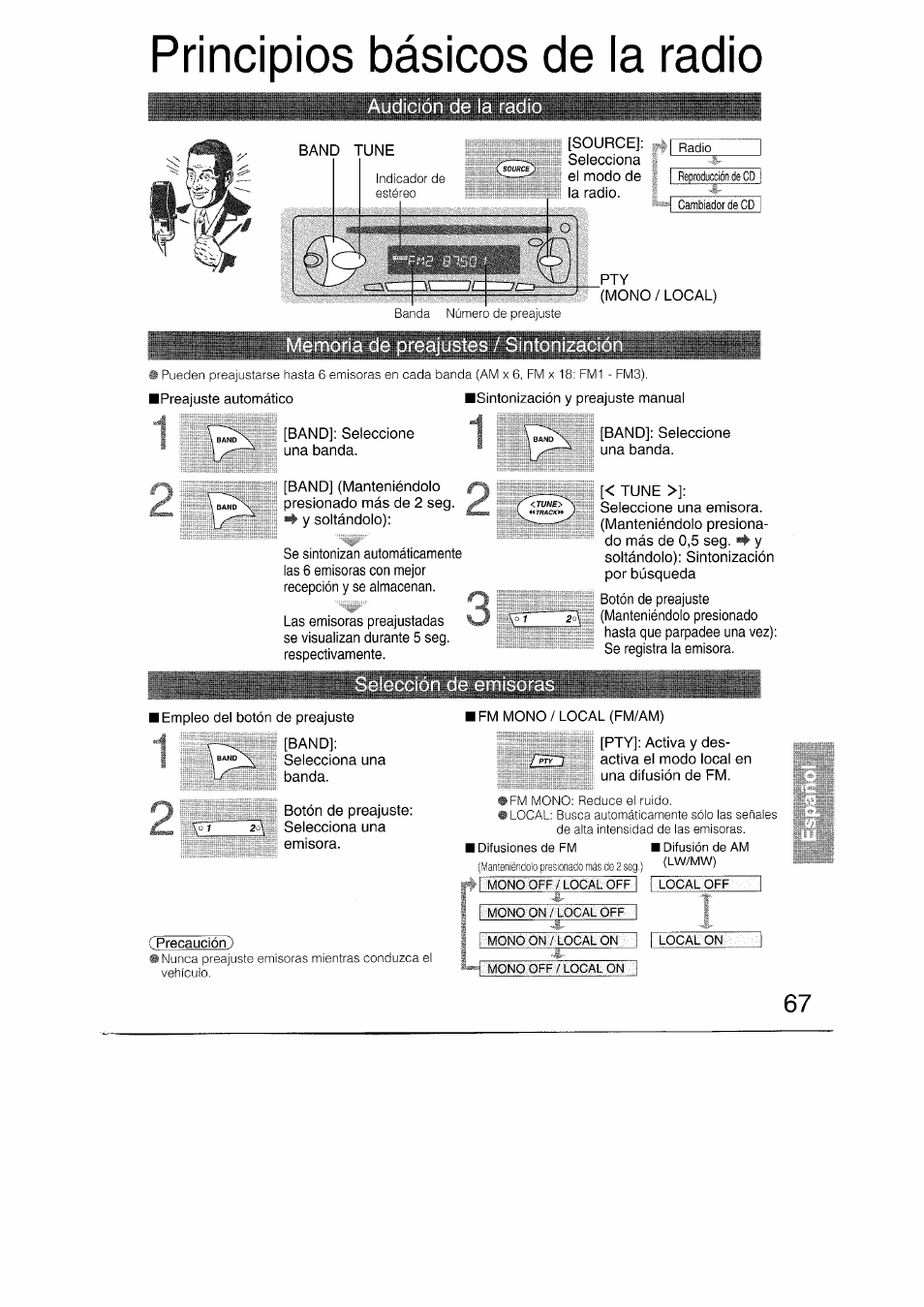 Principios básicos de la radio | Panasonic CQRDP162N User Manual | Page 67 / 84