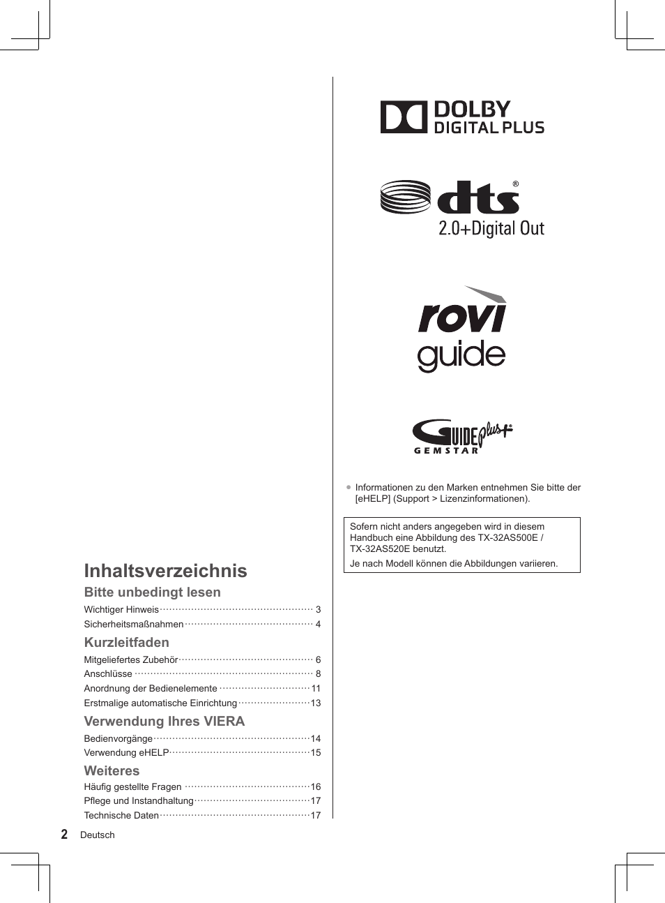 Panasonic TX32AS520E User Manual | Page 104 / 224