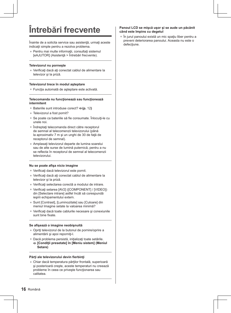 Întrebări frecvente | Panasonic TX32AS520E User Manual | Page 198 / 224