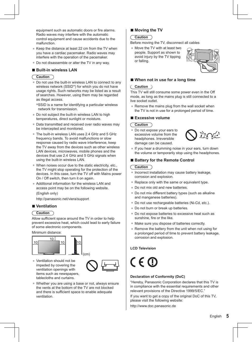 Panasonic TX32AS520E User Manual | Page 67 / 224