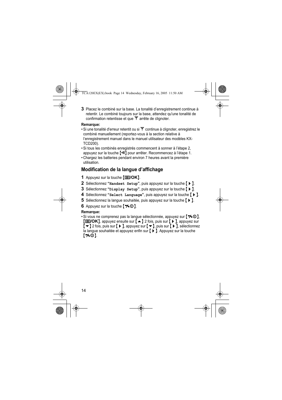 Panasonic KXTCA120EX User Manual | Page 14 / 60