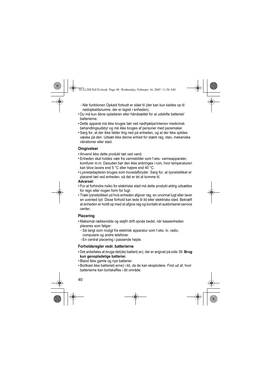 Panasonic KXTCA120EX User Manual | Page 40 / 60