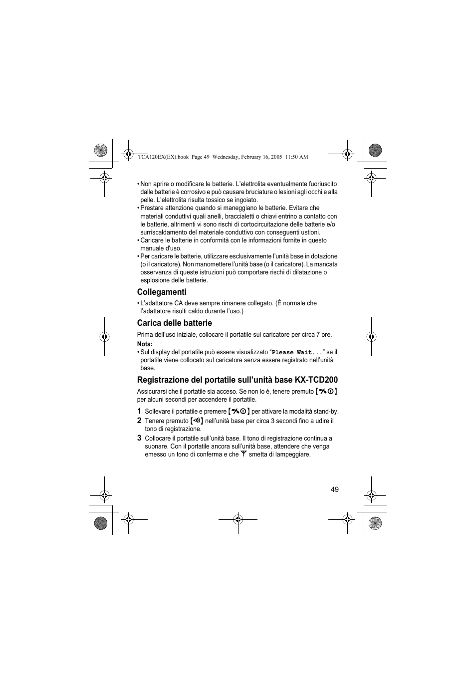 Panasonic KXTCA120EX User Manual | Page 49 / 60