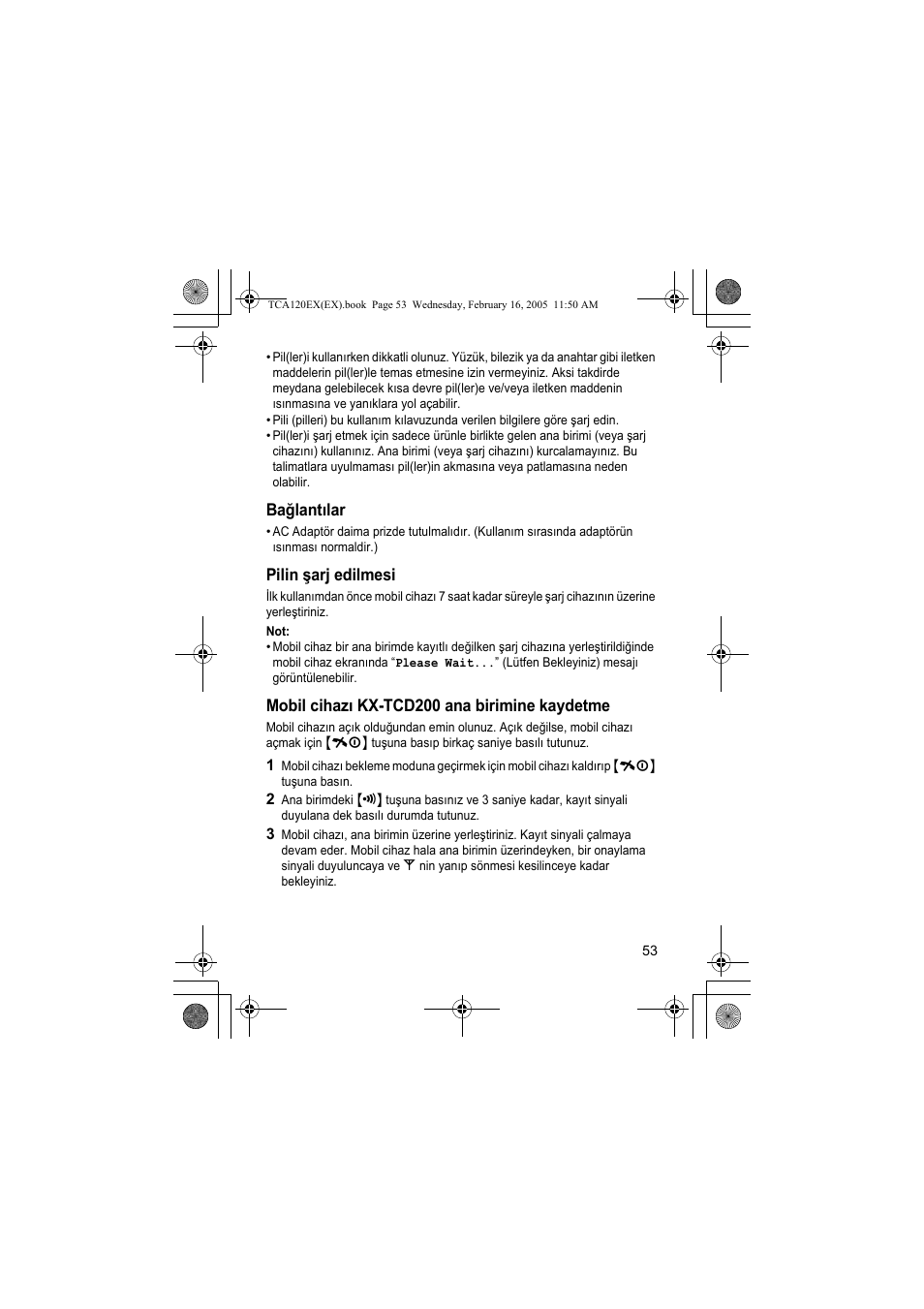 Panasonic KXTCA120EX User Manual | Page 53 / 60