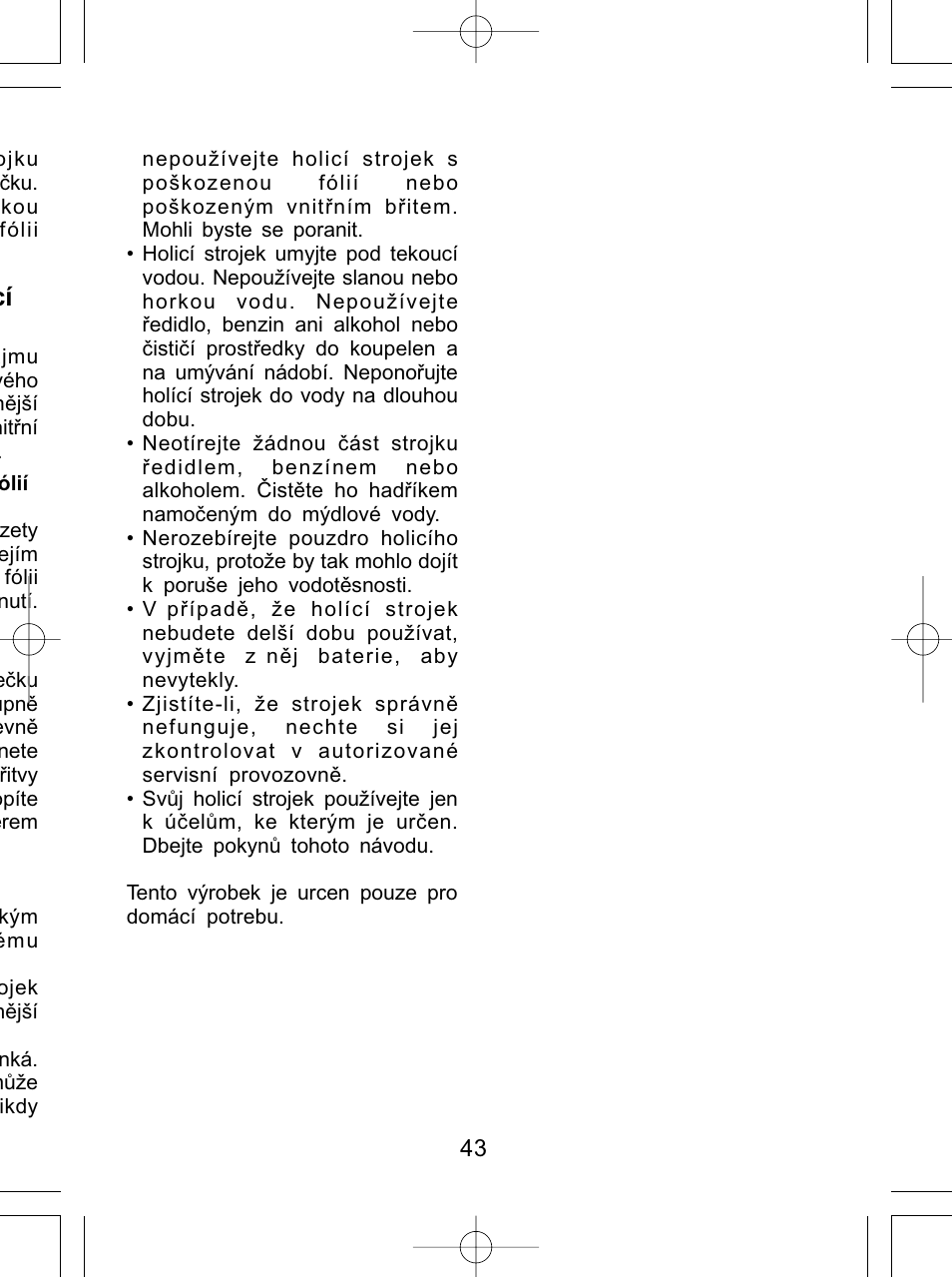 Panasonic ES4815 User Manual | Page 43 / 60