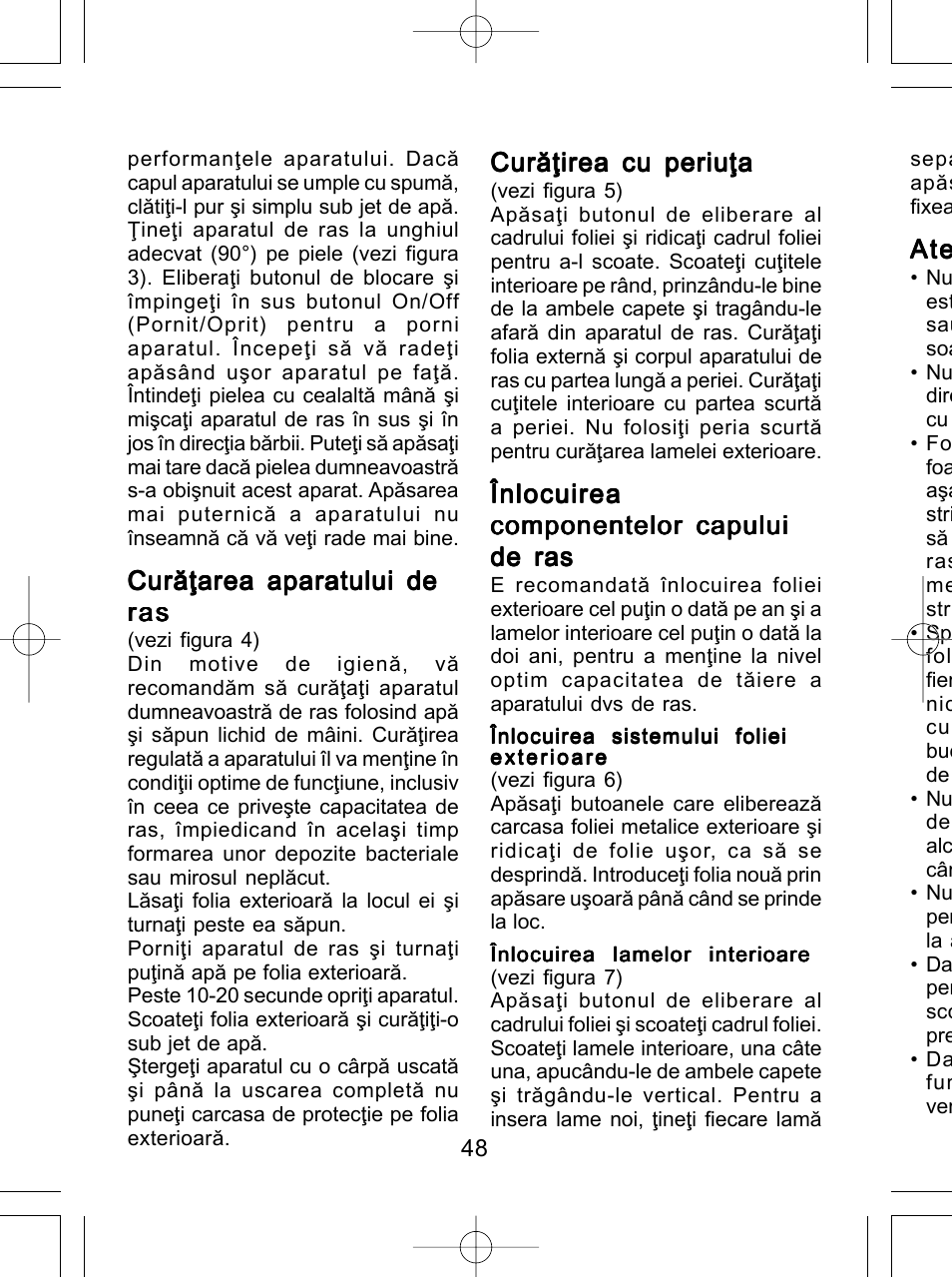 Panasonic ES4815 User Manual | Page 48 / 60