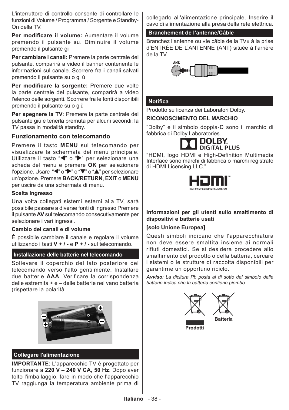 Panasonic TX50A300E User Manual | Page 39 / 72