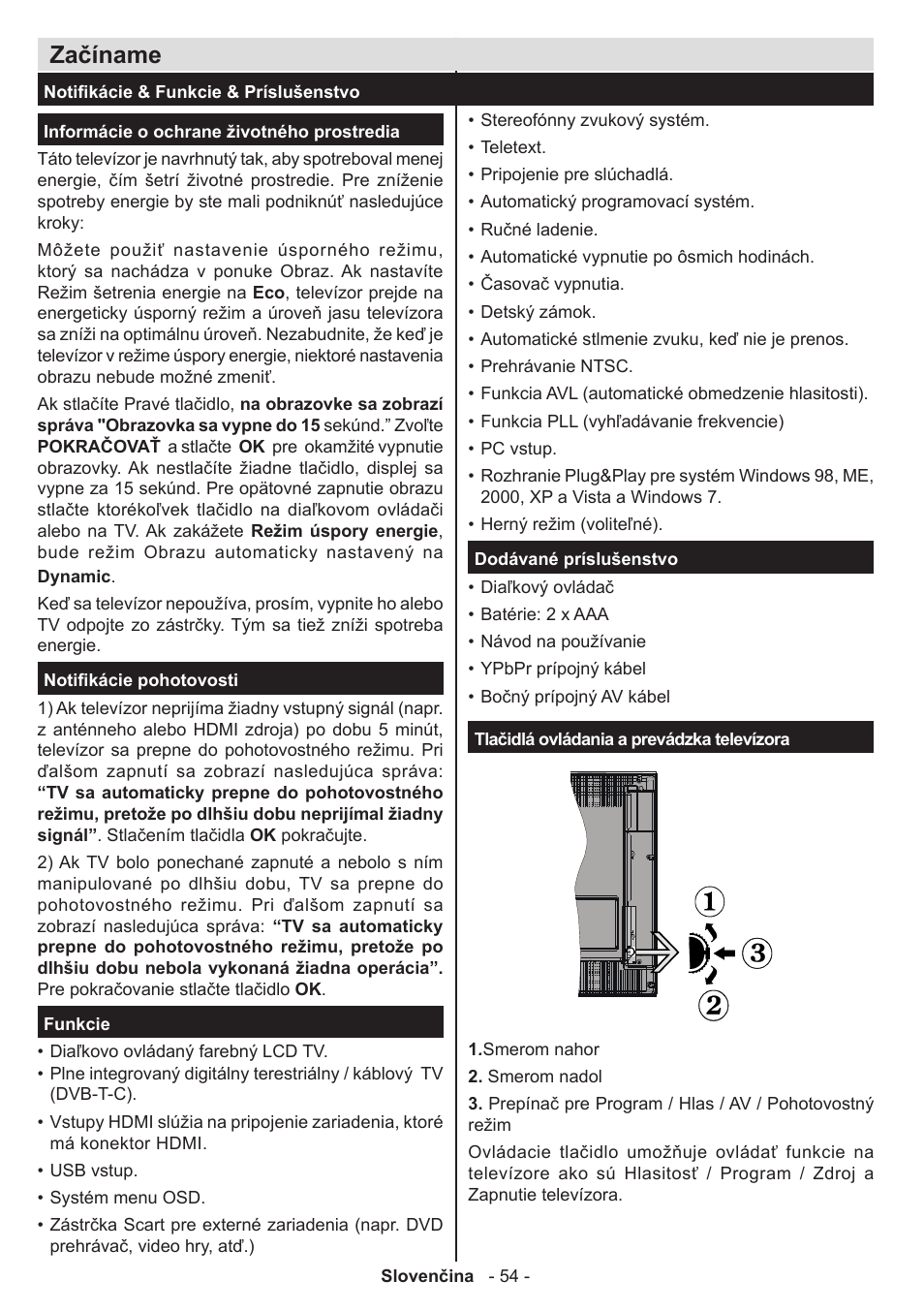 Začíname | Panasonic TX50A300E User Manual | Page 55 / 72