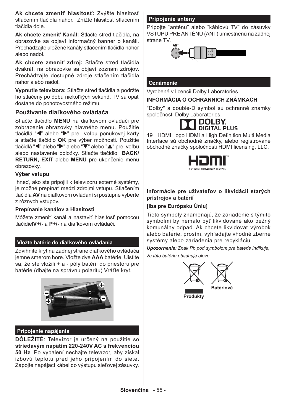 Panasonic TX50A300E User Manual | Page 56 / 72